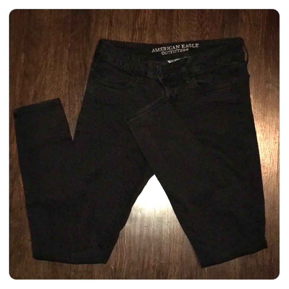 American Eagle Super Stretch Black Jeggings